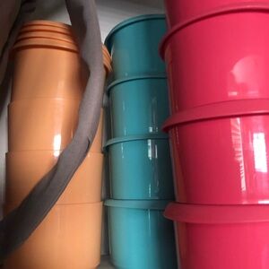 Tupperware Orange ,and green only